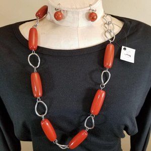 New set Beads handmade women Necklace Earrings